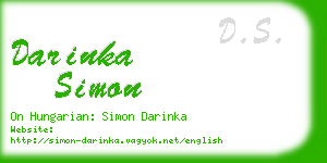 darinka simon business card
